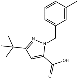 3-(TERT-BUTYL)-1-(3-METHYLBENZYL)-1H-PYRAZOLE-5-CARBOXYLIC ACID price.