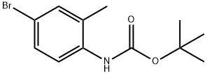 N-(4-溴-2-甲基苯基)氨基甲酸叔丁酯,306937-14-4,结构式
