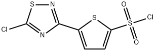 5-(5-CHLORO-1,2,4-THIADIAZOL-3-YL)THIOPHENE-2-SULFONYL CHLORIDE Struktur