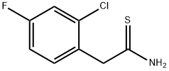 2-(2-クロロ-4-フルオロフェニル)エタンチオアミド 化学構造式