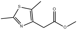 2-(2,5-ジメチル-1,3-チアゾール-4-イル)酢酸メチル 化学構造式