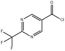2-(TRIFLUOROMETHYL)PYRIMIDINE-5-CARBONYL CHLORIDE Structure