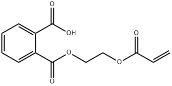 1,2-ベンゼンジカルボン酸1-[2-[(1-オキソ-2-プロペニル)オキシ]エチル] 化学構造式