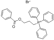 (3-(BENZOYLOXY)PROPYL)TRIPHENYLPHOSPHONIUM BROMIDE Structure