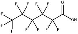 Perfluorohexanoic acid Struktur