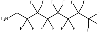 2,2,3,3,4,4,5,5,6,6,7,7,8,8,8-ペンタデカフルオロオクタン-1-アミン 化学構造式