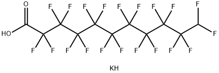 二十碳氟十一酸钾,307-71-1,结构式