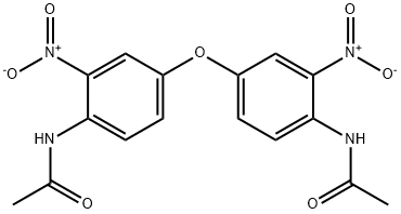N-[4-(4-acetamido-3-nitro-phenoxy)-2-nitro-phenyl]acetamide Structure