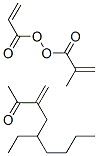 2-甲基丙烯酸甲酯、2-丙烯酸-2-乙基己酯、2-丙烯酸的共聚物, 30705-21-6, 结构式