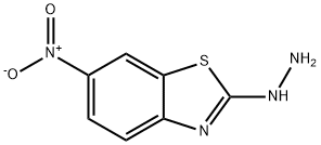2-ヒドロジノ-6-ニトロ-1,3-ベンゾチアゾール 化学構造式
