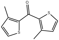 ビス(3-メチルチエン-2-イル)メタノン 化学構造式