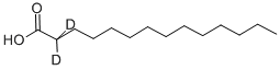 テトラデカン酸-2,2-D2 化学構造式