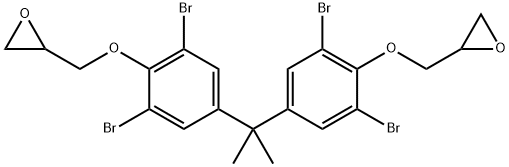 TETRABROMOBISPHENOL A DIGLYCIDYL ETHER Structure