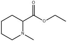 1-メチル-2-ピペリジンカルボン酸エチル 化学構造式