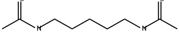 bis-(acetyl)diaminopentane Struktur