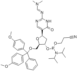 307314-31-4 N'-[5-[5-O-[二(4-甲氧基苯基)苯基甲基]-3-O-[[二异丙基氨基](2-氰基乙氧基)膦基]-2-脱氧-BETA-D-赤式-呋喃戊糖基]-1,4-二氢-4-氧代-2-嘧啶基]-N,N-二甲基甲脒