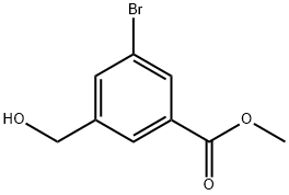 METHYL 3-BROMO-5-(HYDROXYMETHYL)BENZOATE Struktur