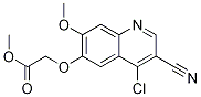 Acetic acid, 2-[(4-chloro-3-cyano-7-Methoxy-6-quinolinyl)oxy]-, Methyl ester Struktur