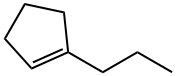 Cyclopentene,1-propyl- Structure