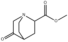 5-Oxoquinuclidine-2-carboxylic acid methyl ester Struktur