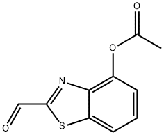 2-Benzothiazolecarboxaldehyde,4-hydroxy-,acetate(ester)(8CI)|