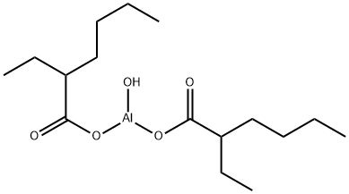 ビス(2-エチルヘキサノアト)ヒドロキシアルミニウム 化学構造式