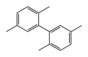2,2',5,5'-テトラメチルビフェニル 化学構造式
