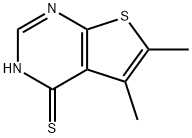 5,6-DIMETHYLTHIENO[2,3-D]PYRIMIDINE-4(3H)-THIONE Structure