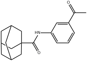 金刚烷-1-甲酰胺,N-(4-乙酰基苯基)-, 307524-60-3, 结构式