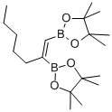 1-庚烯-1,2-二硼酸双(2,3-二甲基-2,3-丁二醇)乙酯, 307531-74-4, 结构式
