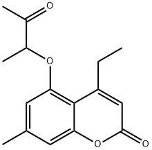 4-乙基-7-甲基-5-((3-氧代丁烷-2-基)氧基)-2H-色烯-2-酮, 307546-52-7, 结构式