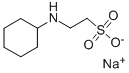 2-(シクロヘキシルアミノ)エタンスルホン酸ナトリウム 化学構造式