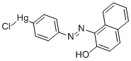 1-(4-氯汞苯基偶氮)-2-萘酚,3076-91-3,结构式