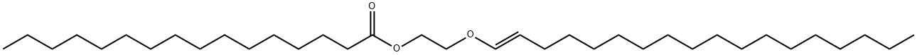 ヘキサデカン酸2-[(E)-1-オクタデセニルオキシ]エチル 化学構造式