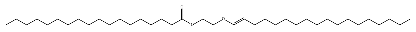 オクタデカン酸2-[(E)-1-オクタデセニルオキシ]エチル 化学構造式