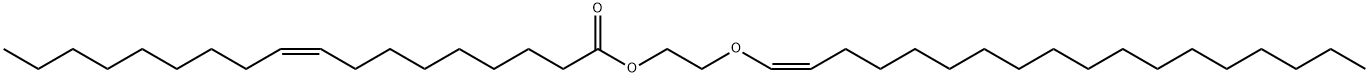 (Z)-9-オクタデセン酸2-[(Z)-1-オクタデセニルオキシ]エチル 化学構造式