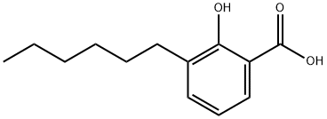 3-hexylsalicylic acid Struktur