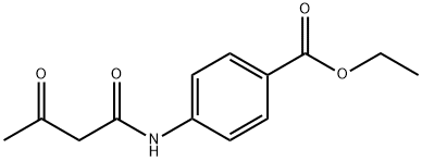 4-(アセトアセチルアミノ)安息香酸エチル 化学構造式