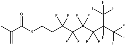 2-メチルプロペンチオ酸S-[3,3,4,4,5,5,6,6,7,8,8,8-ドデカフルオロ-7-(トリフルオロメチル)オクチル] 化学構造式