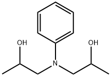 N,N-ビス(2-ヒドロキシプロピル)アニリン 化学構造式