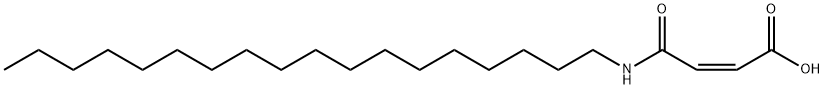 (Z)-4-オクタデシルアミノ-4-オキソ-2-ブテン酸 化学構造式