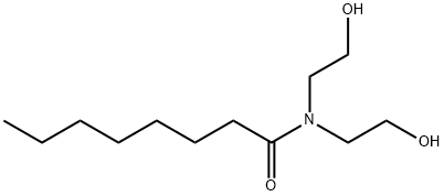 N,N-bis(2-hydroxyethyl)octanamide Struktur