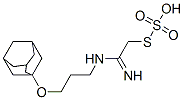チオ硫酸水素S-[2-[3-[(アダマンタン-1-イル)オキシ]プロピルアミノ]-2-イミノエチル] 化学構造式