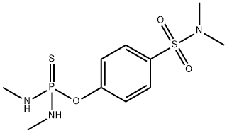 N,N'-Dimethylphosphorodiamidothioic acid O-[4-(dimethylaminosulfonyl)phenyl] ester Struktur