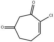 4-Cycloheptene-1,3-dione,  4-chloro- 结构式