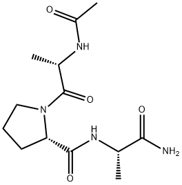 N-acetyl-alanyl-prolyl-alaninamide Structure