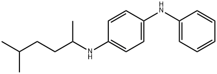 N-(1,4-ジメチルペンチル)-N'-フェニル-1,4-ベンゼンジアミン 化学構造式