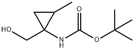 Carbamic acid, [1-(hydroxymethyl)-2-methylcyclopropyl]-, 1,1-dimethylethyl Structure