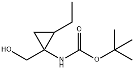 Carbamic acid, [2-ethyl-1-(hydroxymethyl)cyclopropyl]-, 1,1-dimethylethyl ester Struktur