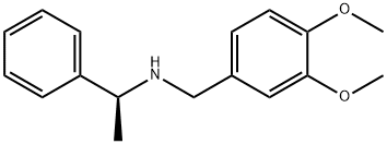 (S)-(-)-(3,4-二甲氧基)苄基-1-苯乙胺 结构式